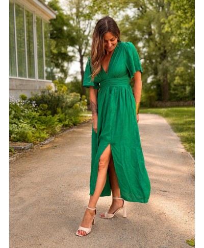 ROBE LONGUE VERTE - OMA