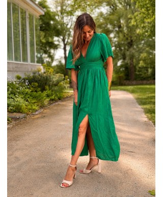 ROBE LONGUE VERTE - OMA