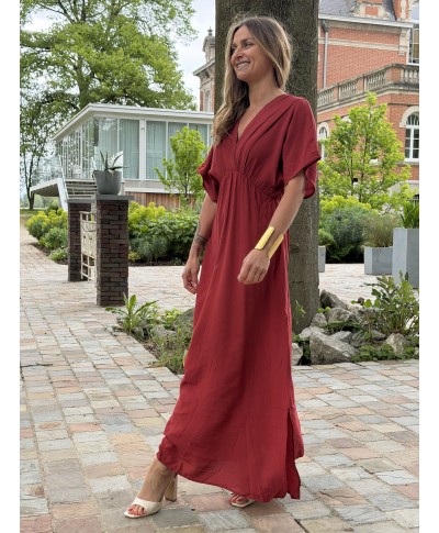 ROBE LONGUE TERRACOTA - VALENE