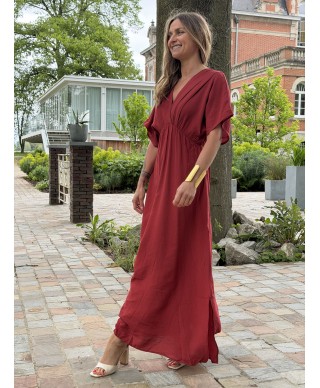 ROBE LONGUE TERRACOTA - VALENE