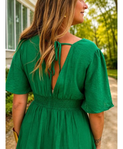ROBE LONGUE VERTE - OMA
