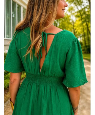 ROBE LONGUE VERTE - OMA