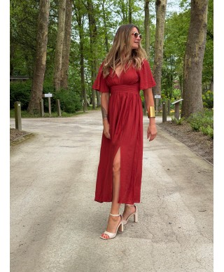 ROBE LONGUE TERRACOTA - OMA