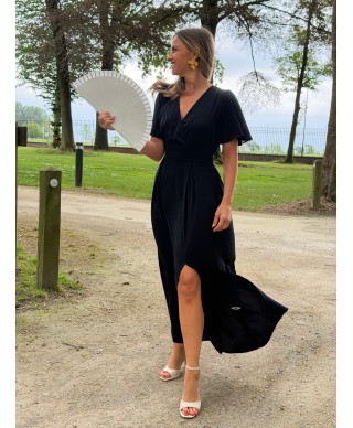 ROBE LONGUE BLEU MARINE - GINA