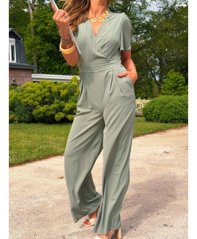 COMBINAISON PANTALON VERT D'EAU - LOLA