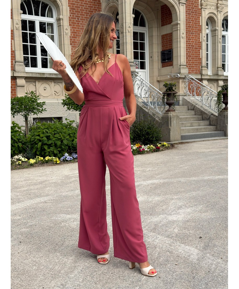 COMBINAISON PANTALON ROSE - LOLA