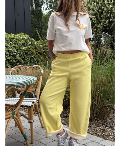 JOGGING JAUNE - HORIA