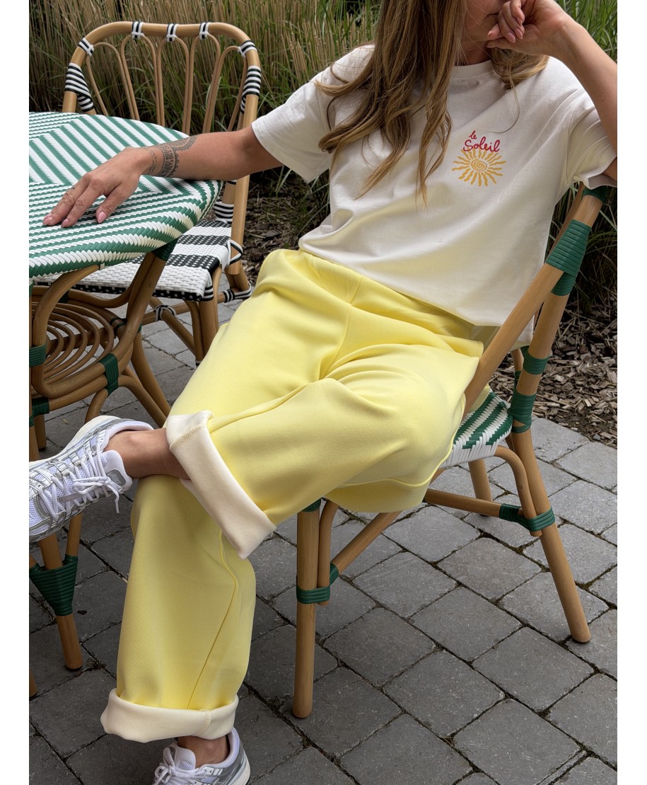 JOGGING JAUNE - HORIA
