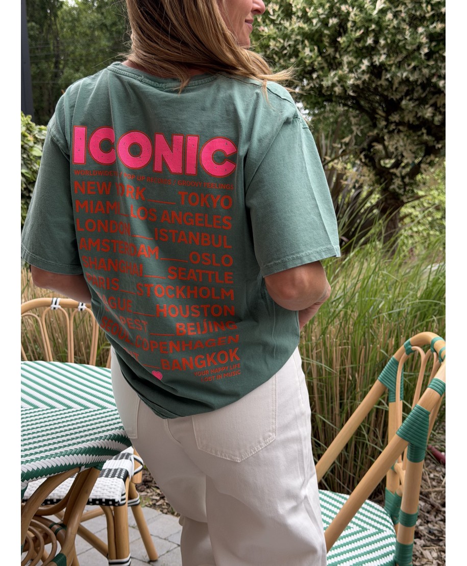 T-SHIRT VERT - ICONIC