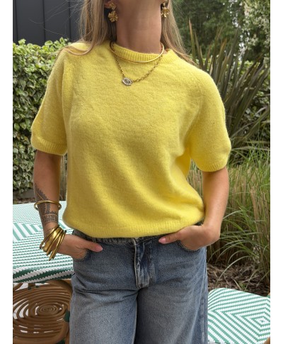 MAILLE SANS MANCHES JAUNE - CAPUCINE