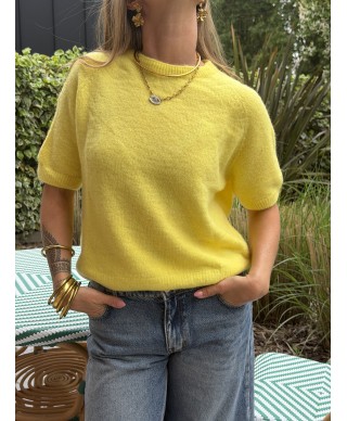 MAILLE SANS MANCHES JAUNE - CAPUCINE