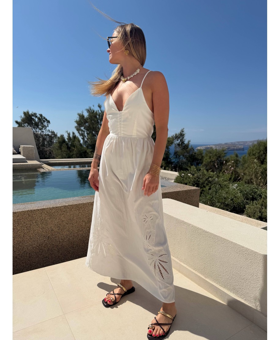 ROBE LONGUE BLANCHE - DAPHNÉ