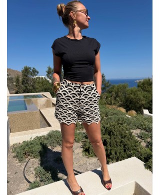 SHORT CROCHET NOIR ET BLANC - GEORGIOS