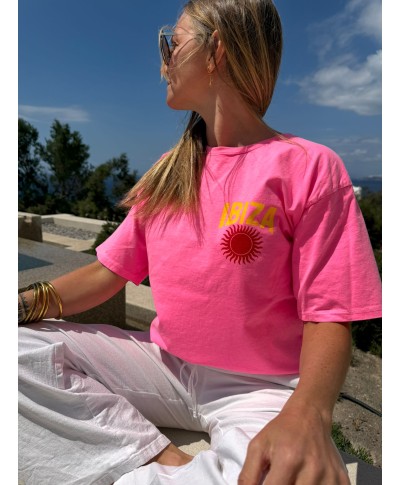 T-SHIRT ROSE - IBIZA