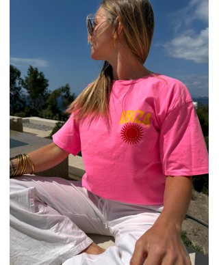 T-SHIRT ROSE - IBIZA
