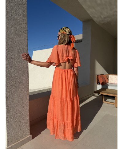 ROBE LONGUE ORANGE - ALTHÉA