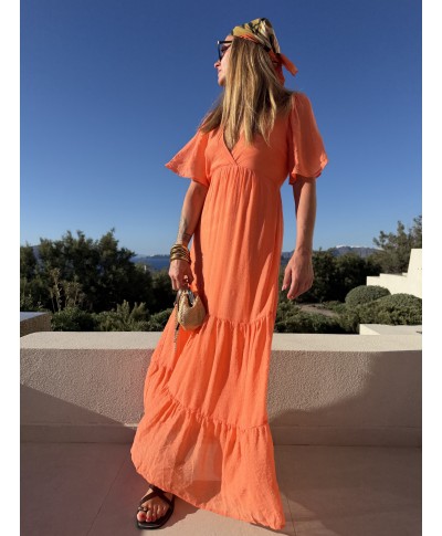 ROBE LONGUE ORANGE - ALTHÉA