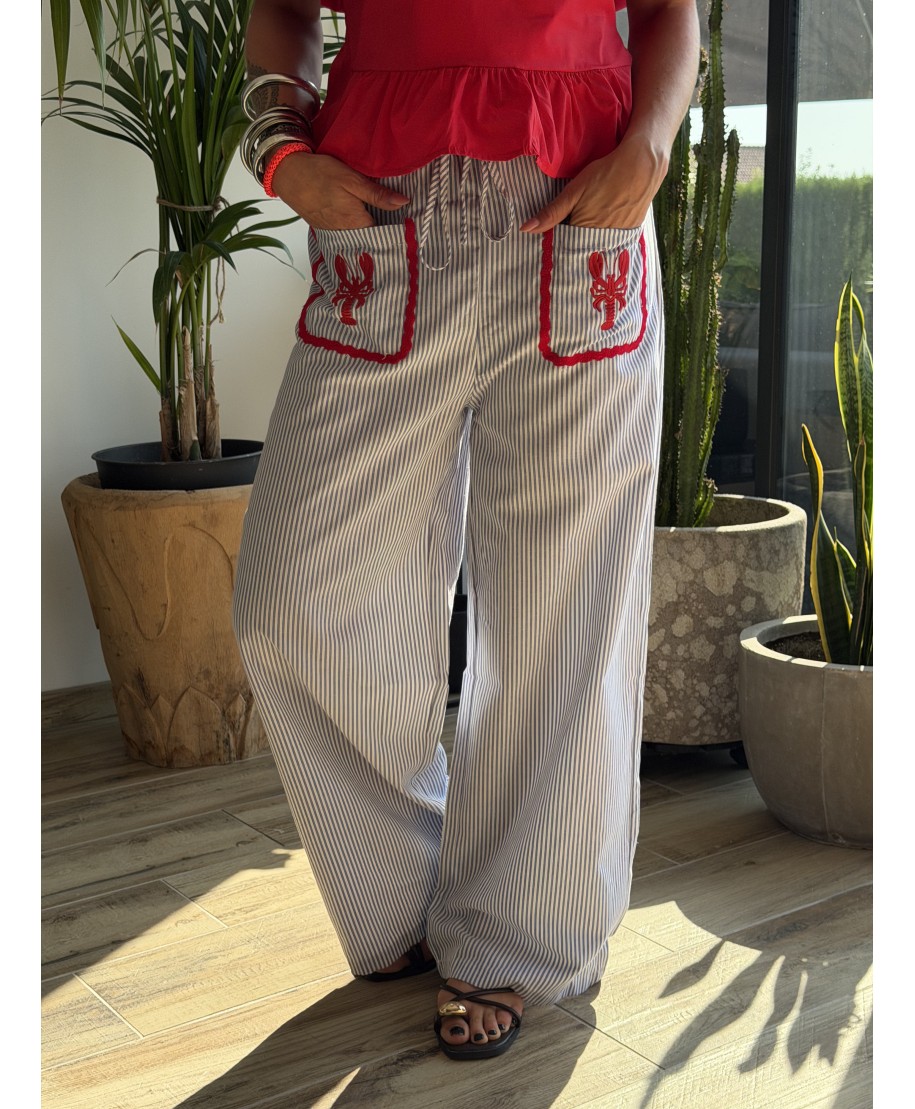PANTALON RAYÉ - OMAR