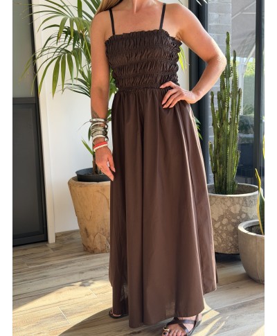ROBE LONGUE MARRON - ASMA