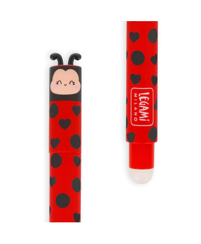 STYLO A ENCRE GEL EFFACABLE LADYBUG - GET LUCKY
