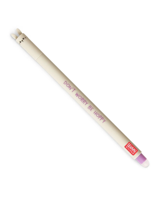 STYLO A ENCRE GEL EFFACABLE BUNNY - DON'T WORRY BE HOPPY