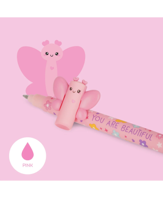 STYLO A ENCRE GEL EFFACABLE BUTTERFLY - YOU ARE BEAUTIFUL