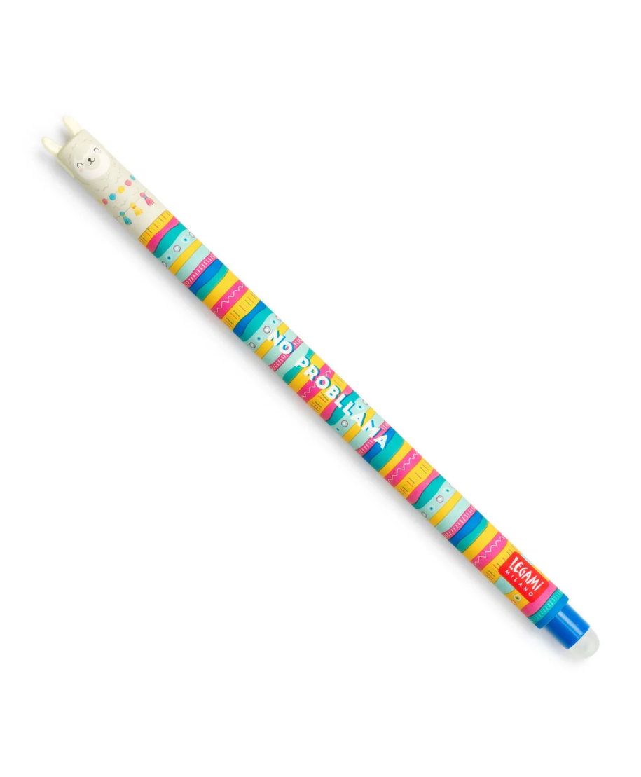 STYLO A ENCRE GEL EFFACABLE LLAMA - NO PROBLLAMA
