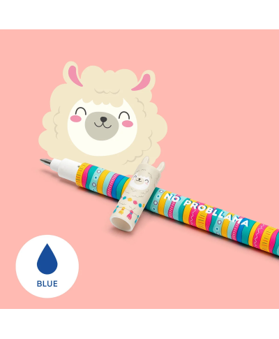 STYLO A ENCRE GEL EFFACABLE LLAMA - NO PROBLLAMA