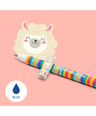 STYLO A ENCRE GEL EFFACABLE LLAMA - NO PROBLLAMA