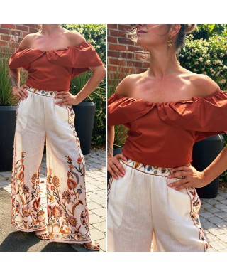 BLOUSE BRIQUE - FARA