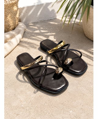 SANDALES BIJOUX MARRONS