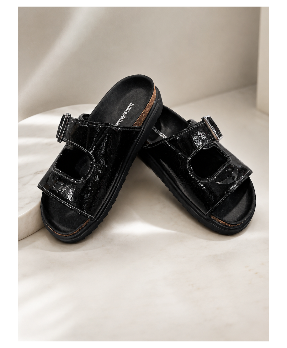 SANDALES NOIRES ZADIG & VOLTAIRE