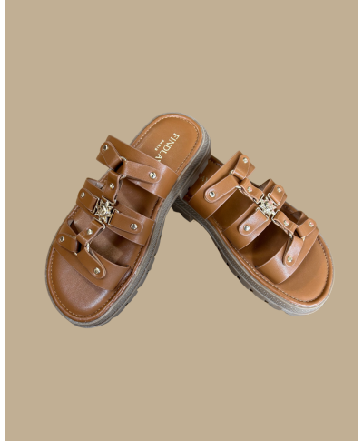 SANDALES CAMEL