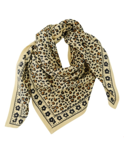 FOULARD LÉO BEIGE - LOVE EXPLORER