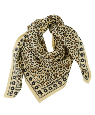 FOULARD LÉO BEIGE - LOVE EXPLORER
