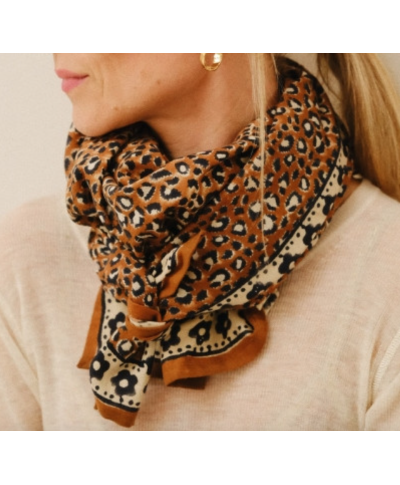 FOULARD LÉO BROWN - LOVE EXPLORER