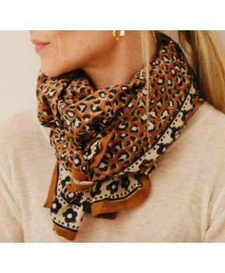 FOULARD LÉO BROWN - LOVE EXPLORER