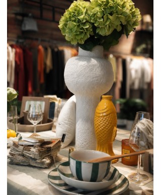 VASE POISSON JAUNE