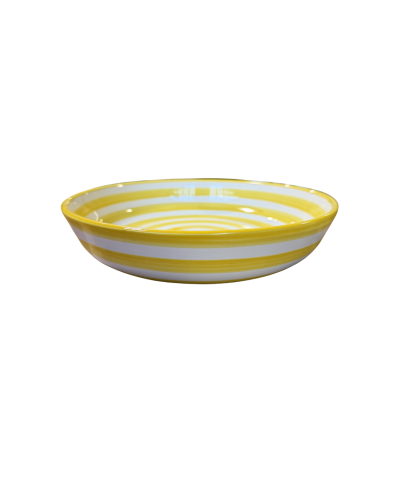 ASSIETTE RAYURE JAUNE