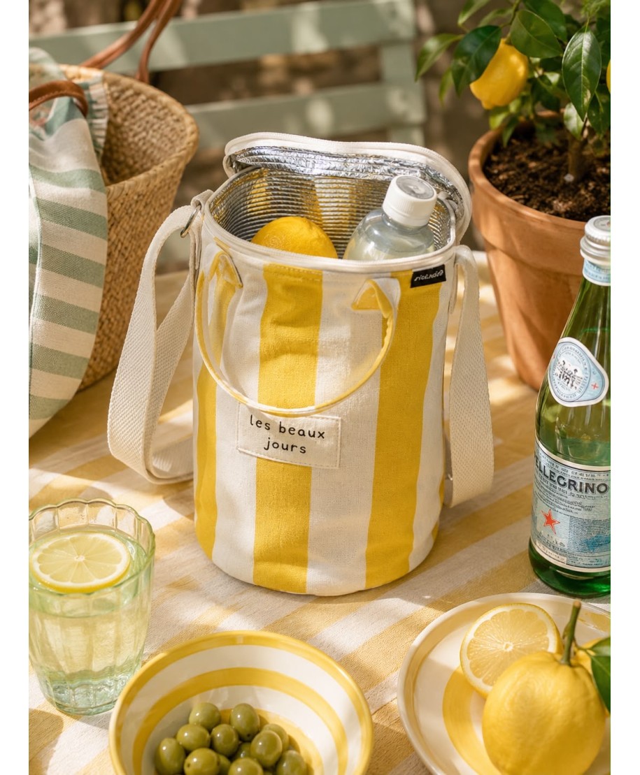 SAC ISOTHERME JAUNE LES BEAUX JOURS