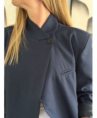VESTE BLAZER BLEU MARINE - GARANCE