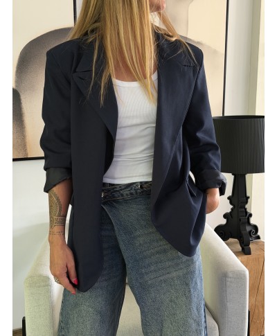 VESTE BLAZER BLEU MARINE - GARANCE