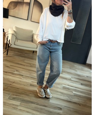 TEESHIRT DOS NUS BLANC - ANNA