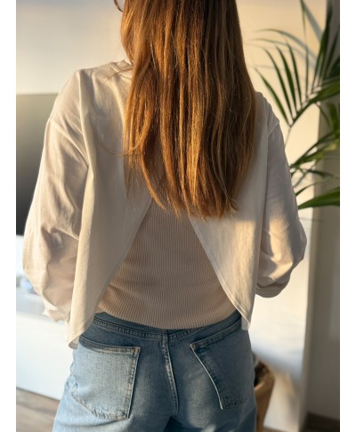 TEESHIRT DOS NUS BLANC - ANNA