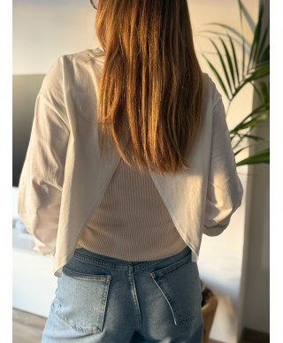 TEESHIRT DOS NUS BLANC - ANNA