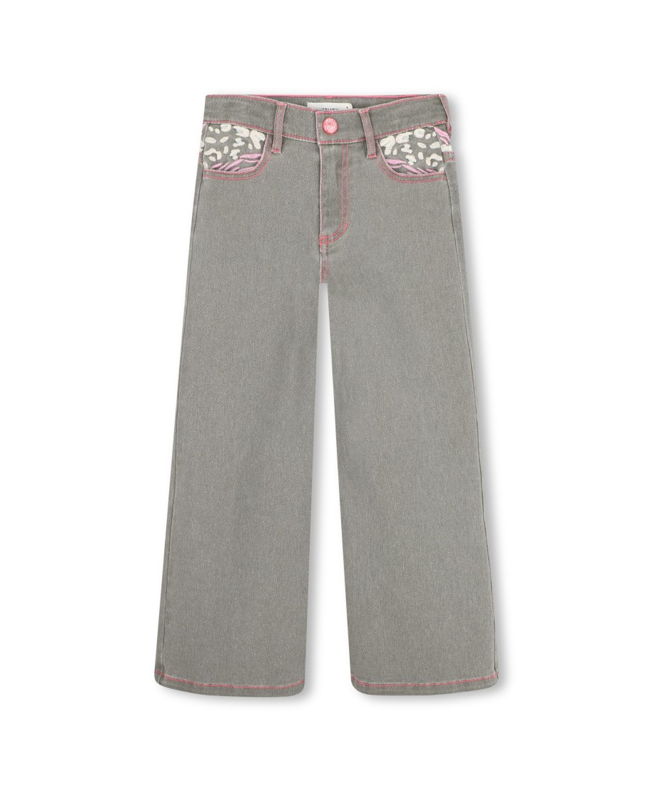 JEAN WIDE LEG GRIS