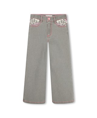 JEAN WIDE LEG GRIS