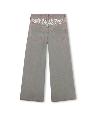 JEAN WIDE LEG GRIS